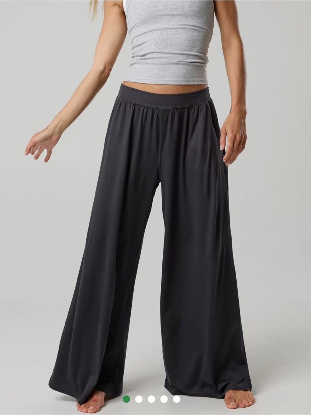 NWT OFFLINE By Aerie XS Short The Hugger Go With The Flow Super Wide Leg Pant